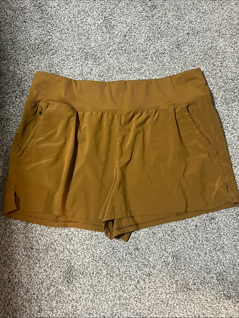 all in motion Women's Athletic Shorts in Mustard Brown